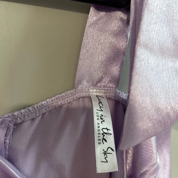 Lucy in the Sky Lavender Mini Dress - Picture 4 of 5